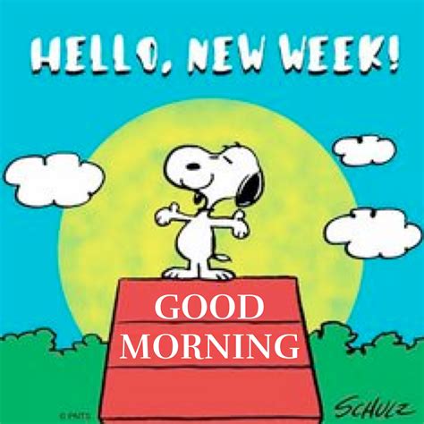 Pic Of Good Morning. . Happy monday snoopy gif